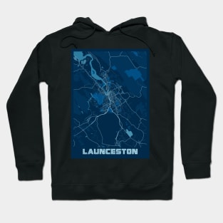 Launceston - Australia Peace City Map Hoodie